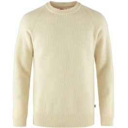 Fjällräven Övik Rib Sweater M Men’s Sweaters & knitwear White Main Front 65537